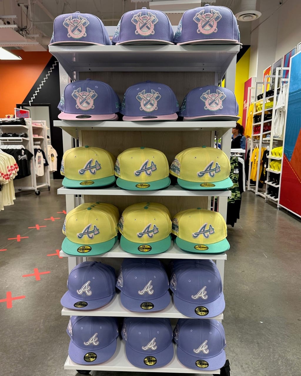 New color combinations were offered at the event.