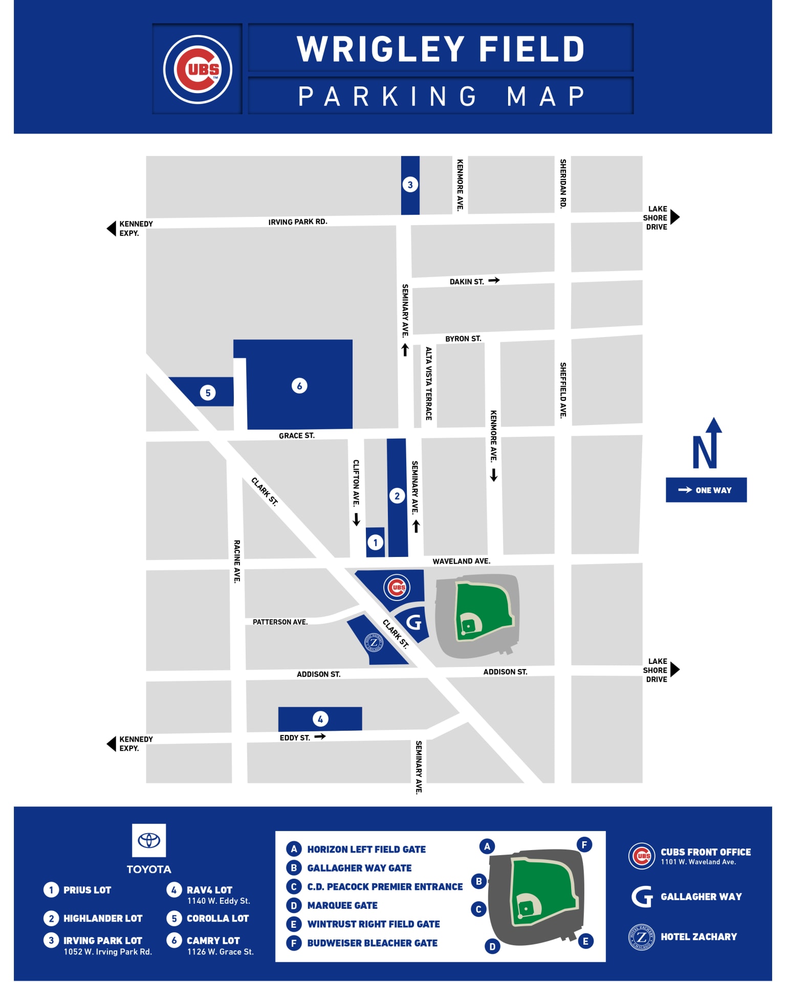Where to Park at Wrigley Field Chicago Cubs