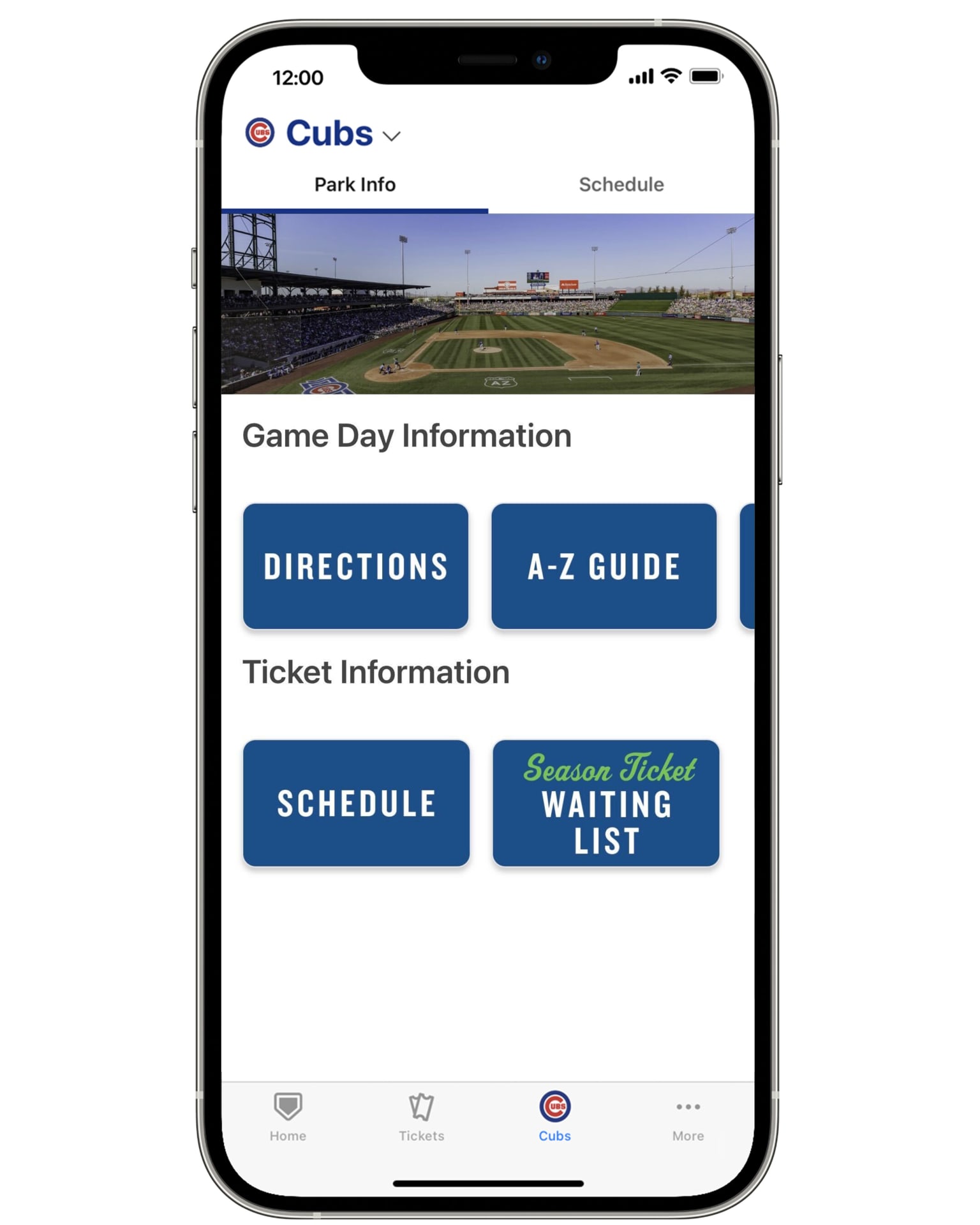 Cubs Ticket Information