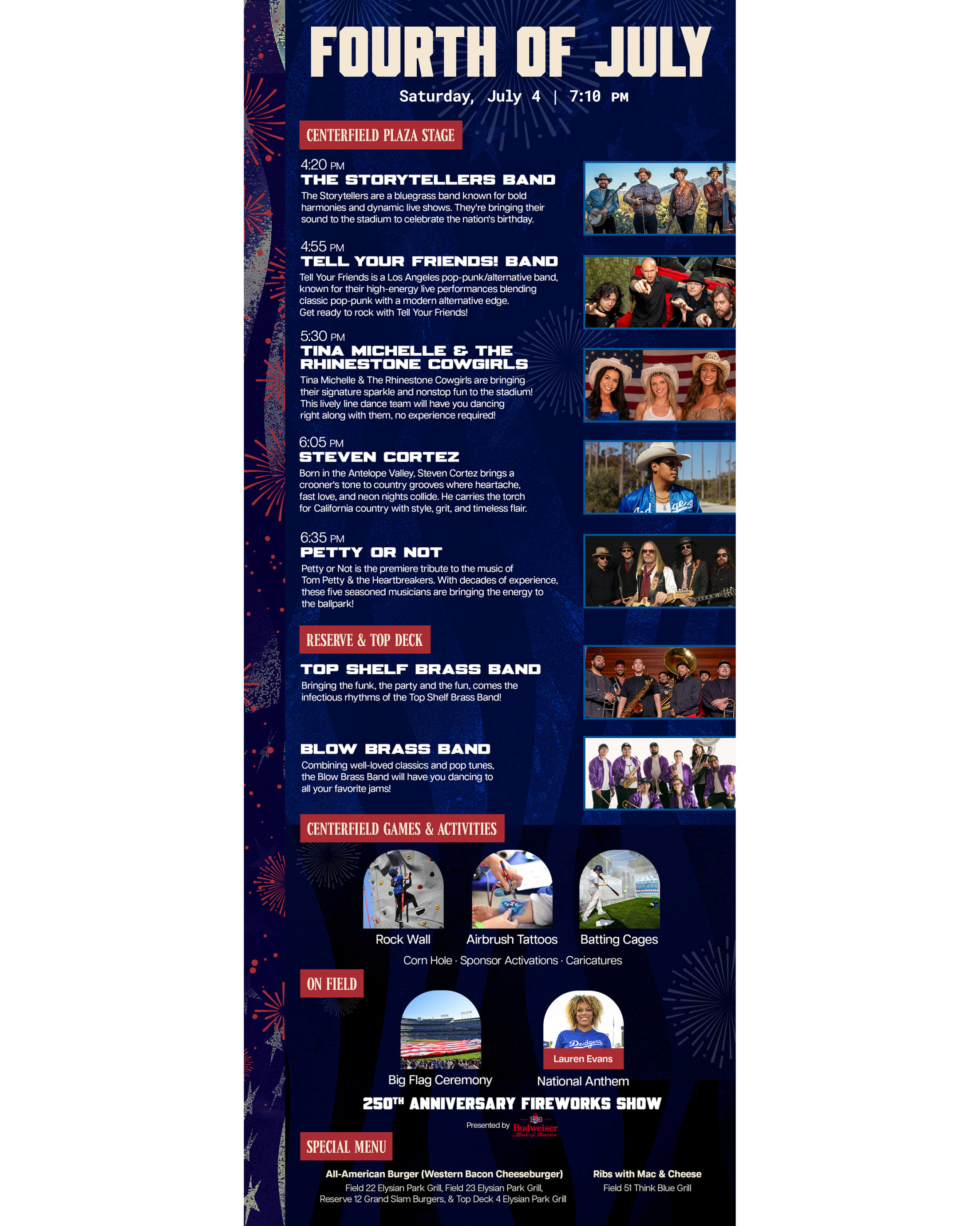 ロサンゼルス ドジャース 7月4日 独立記念日 ピクニックブランケット Fourth of July Ticket Package | Los Angeles Dodgers