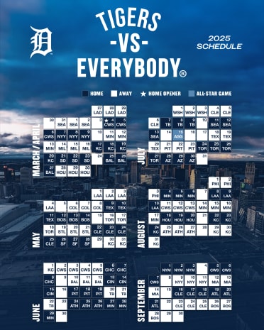 Printable Schedule | Detroit Tigers