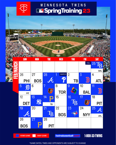 Printable Schedule | Minnesota Twins