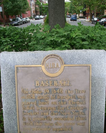 First Mlb Game The first baseball game ever recorded