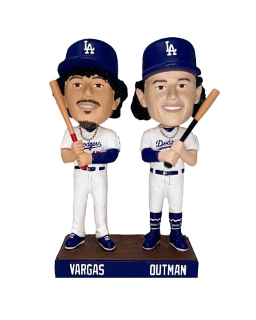 Dodgers James Outman & Miguel Vargas bobblehead