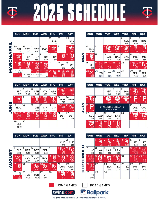 printable-schedule-minnesota-twins for Cleveland Guardians Printable Schedule 2025 Printable Free Printable Schedule | Minnesota Twins for Cleveland Guardians Printable Schedule 2025 Printable Free