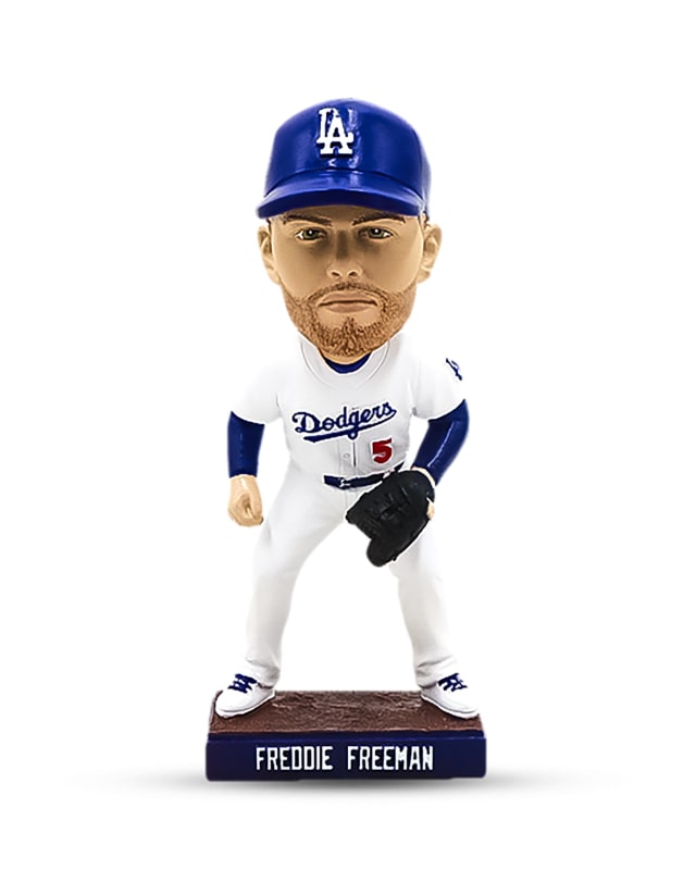 Los Angeles Dodgers Clayton Kershaw shops and Freddie Freeman Bobbleheads