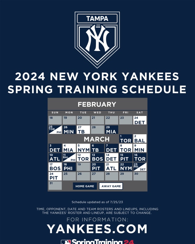New York Yankees Schedule 2024 Printable Jami Rickie