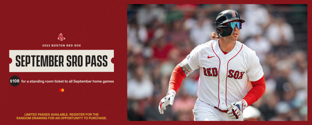 Standing Room Pass Purchase Opportunity | Boston Red Sox