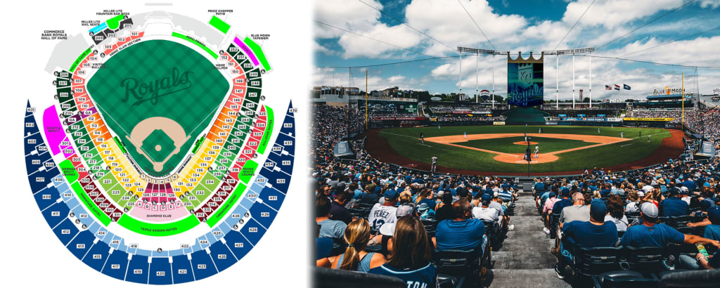 Kauffman Stadium Seating Map Kansas City Royals