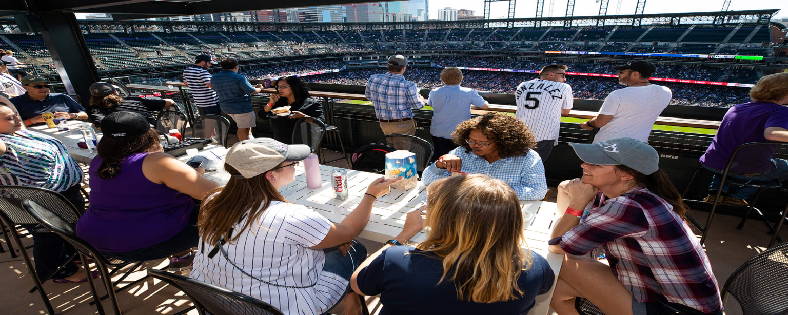 Revelry on the rooftop at Coors Field, Sports