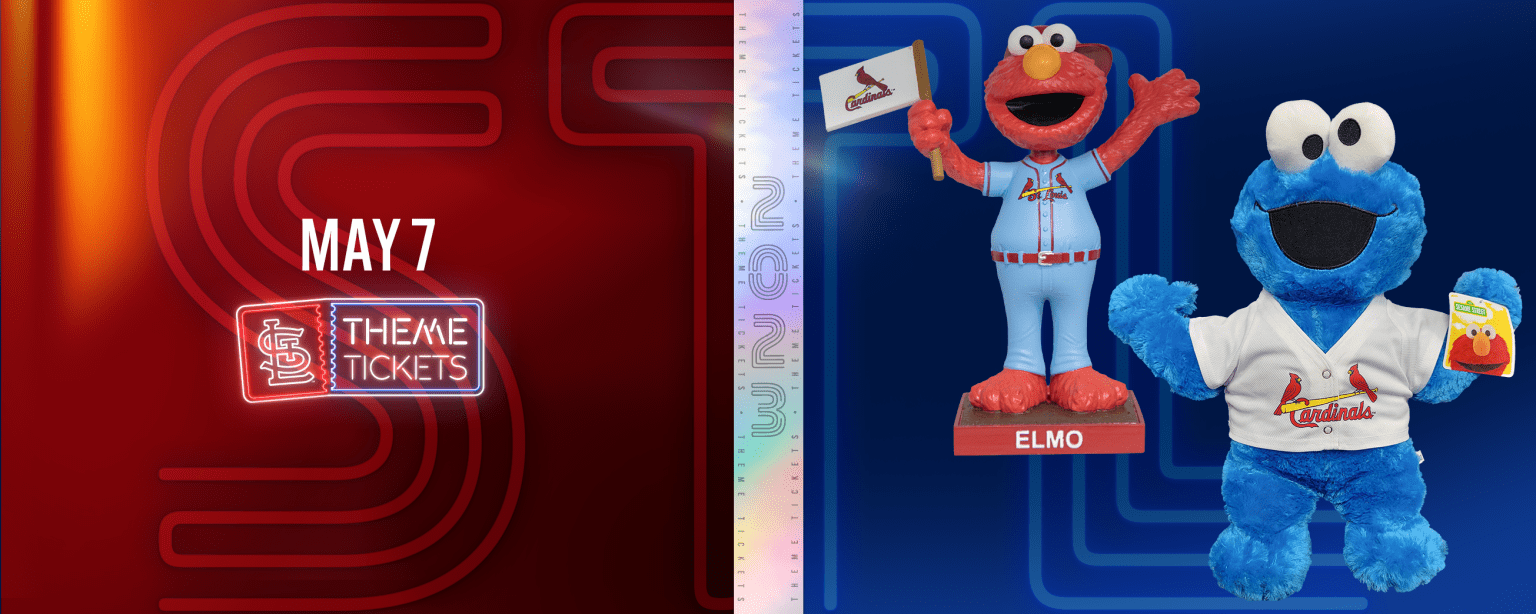 Elmo St. Louis Cardinals 11 x 17 Sesame Street Poster Print