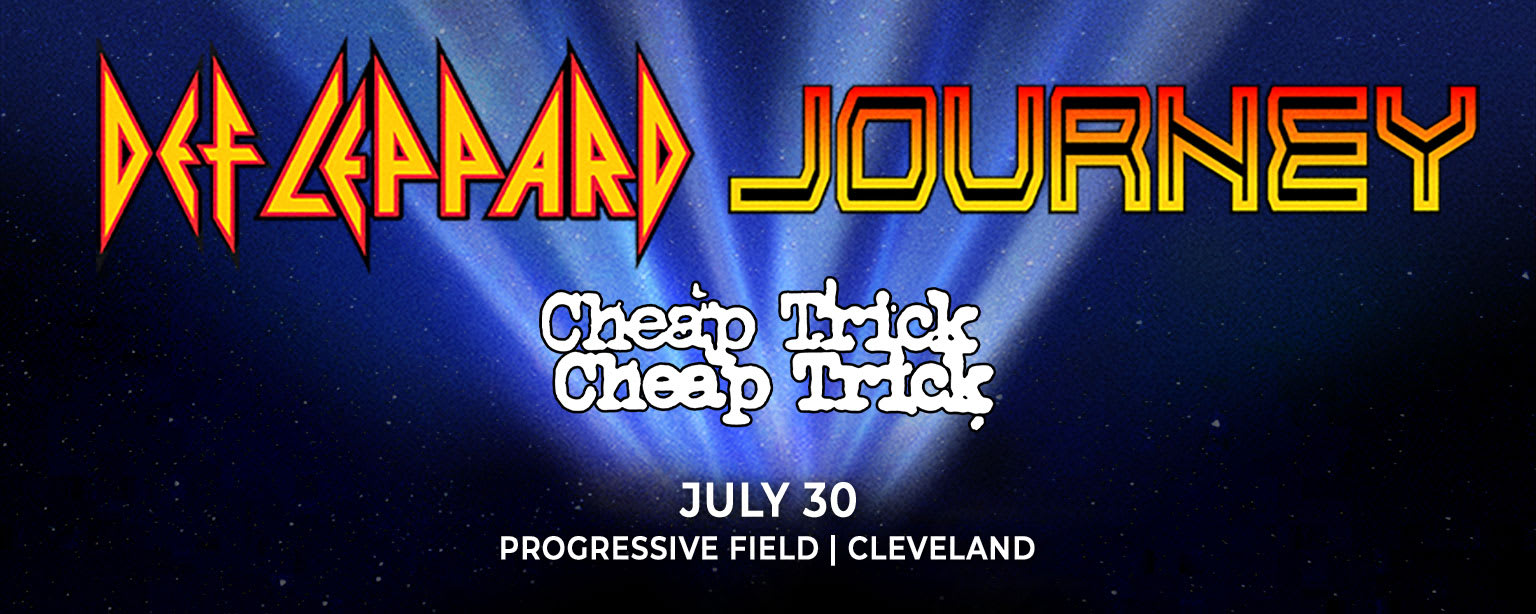 Def Leppard and Journey Tour 2025 concert poster