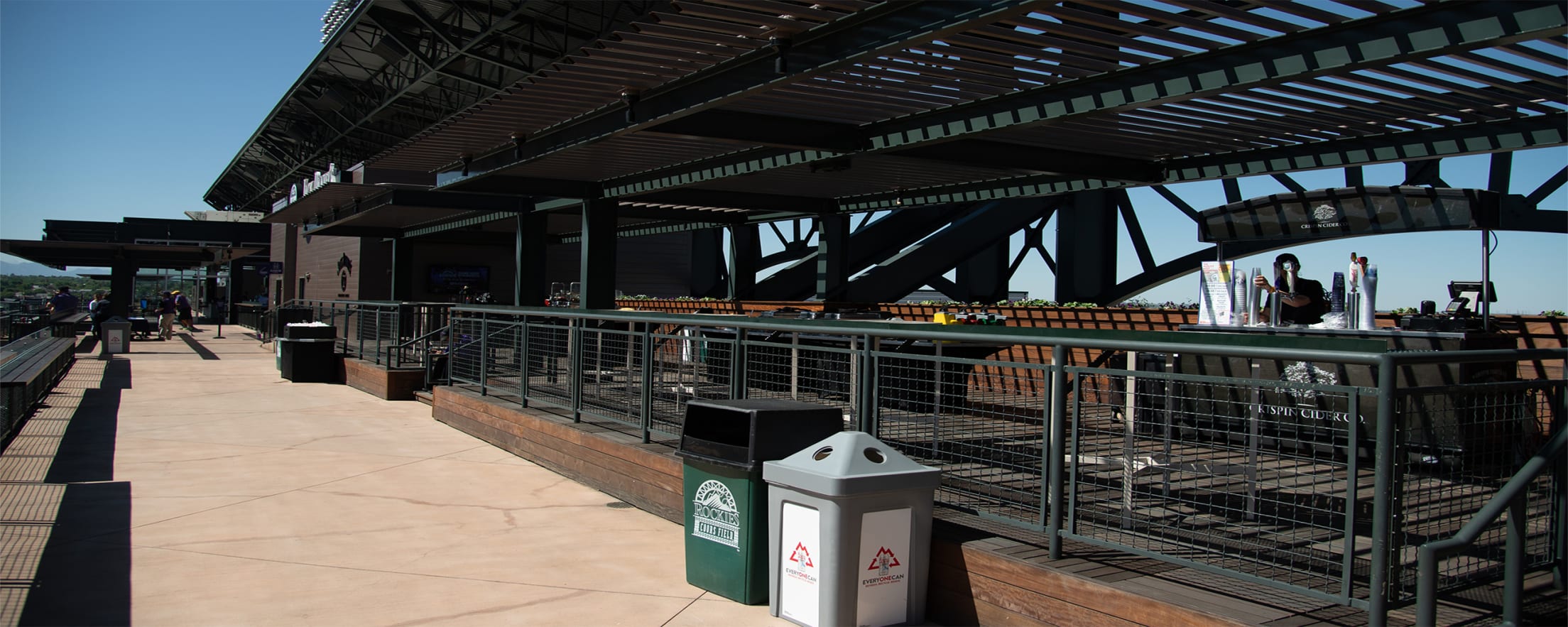 Shaded and Covered Seating at Coors Field 