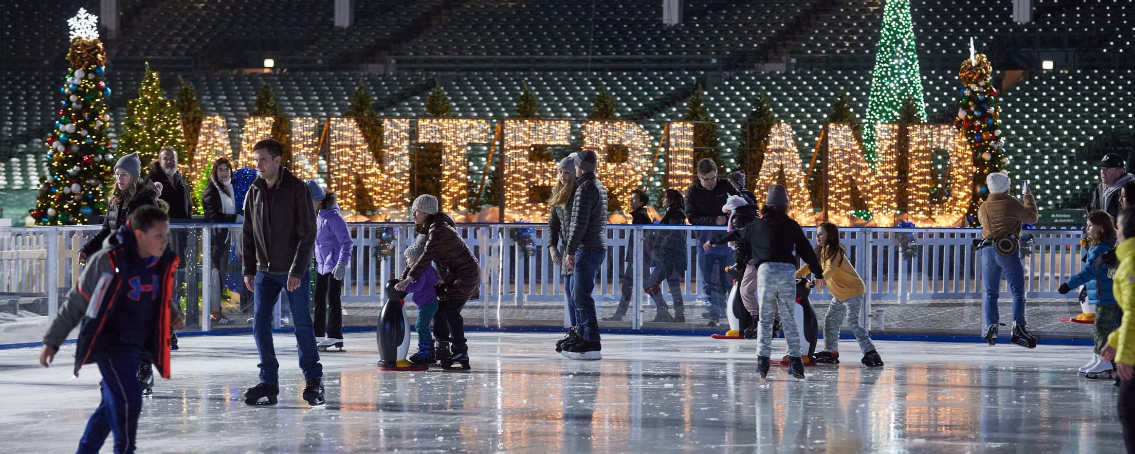 Skating through the outfield: Wrigley Field adds 'Winterland' to