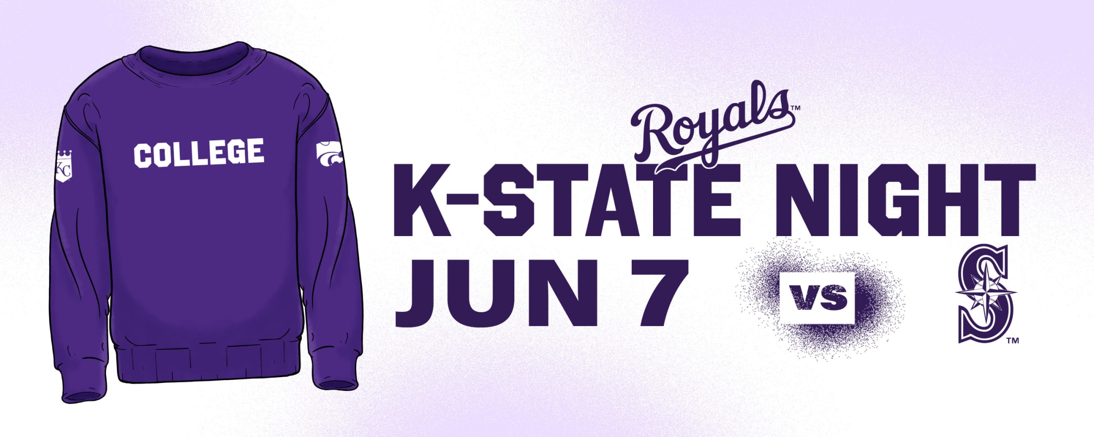 Kansas State University Nike Lavender jersey in 2023