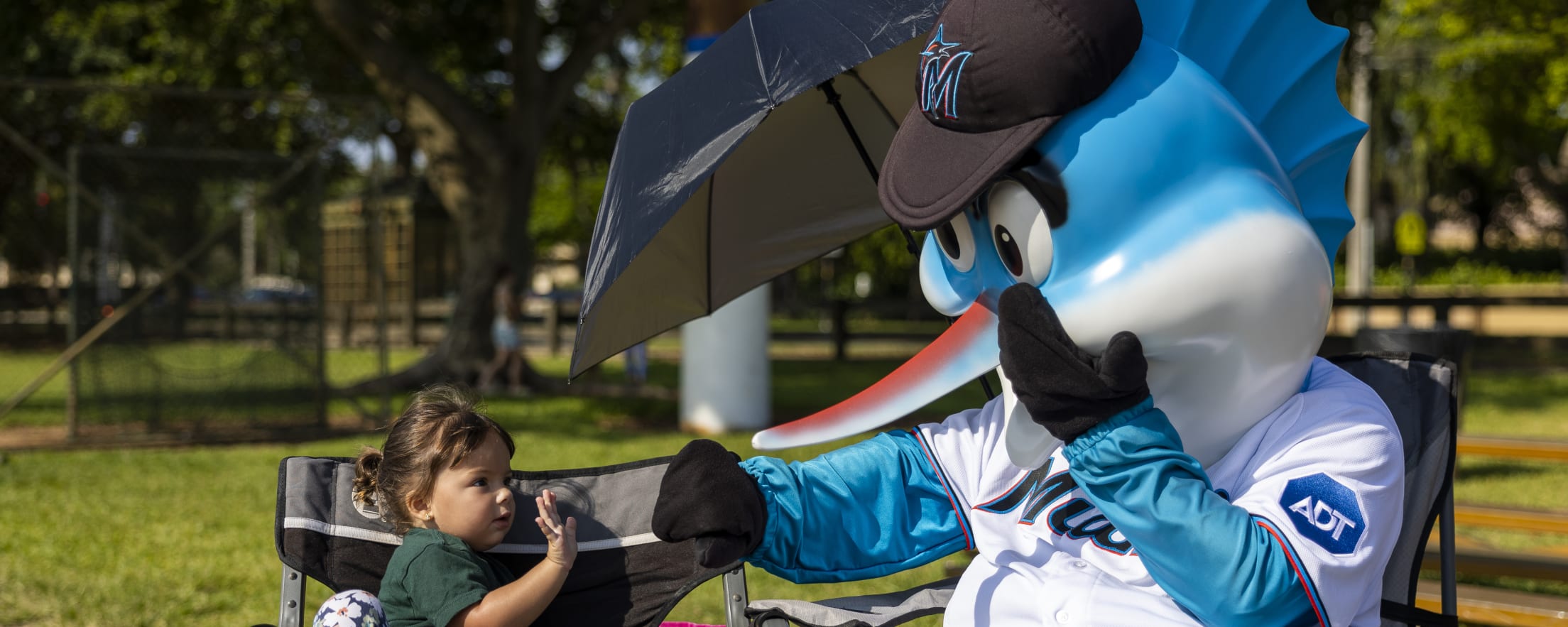 Marlins Unveil Anniversary Logo, Fire Man Who Plays Billy The Marlin - CBS  Miami