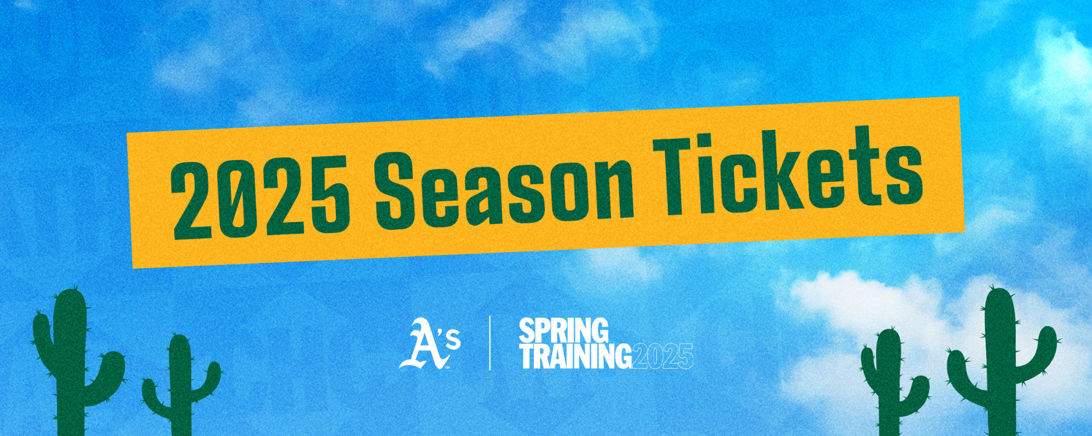 2025 Cactus League Season Tickets Athletics