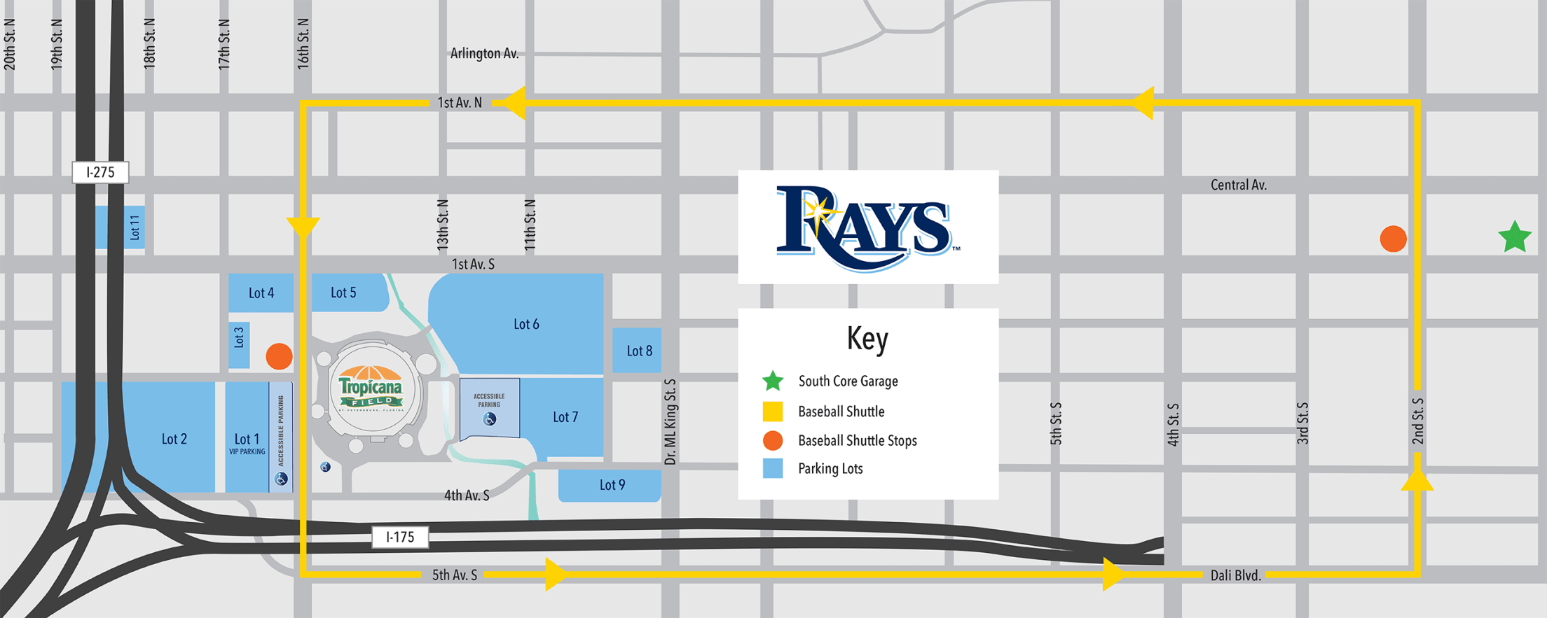 Tropicana Field - Parking Lot 1, St. Petersburg, FL