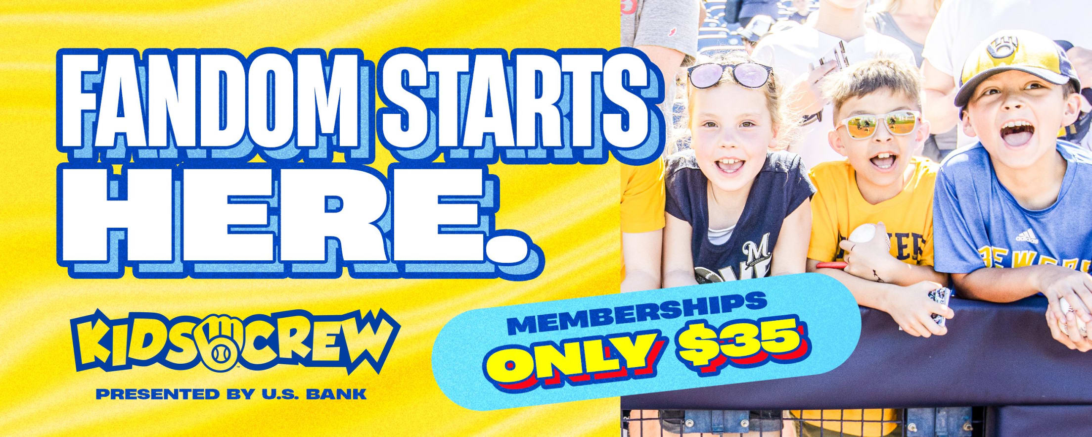 Kids Crew Milwaukee Brewers