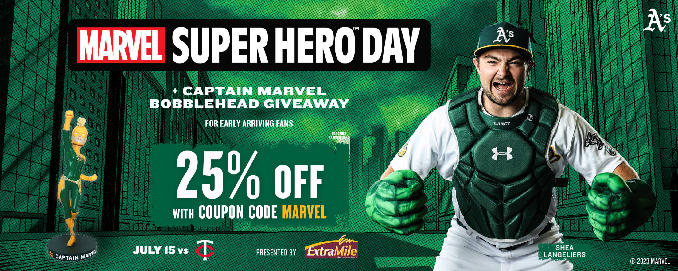 Marvel Super Hero(TM) Day Ticket Offer Oakland Athletics