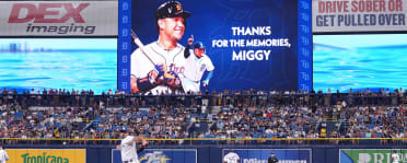 Today, we say farewell to an icon. 💙🧡 @Miggy24 will bat 3rd for the  @Tigers in his final career game today at 3:10 pm ET.