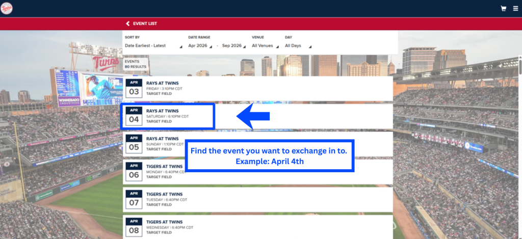 Ticket Exchanges | Minnesota Twins