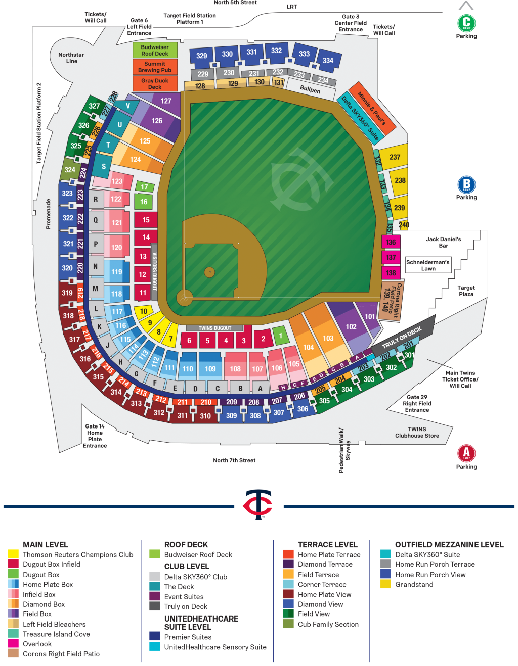 target-field-seating-map-minnesota-twins