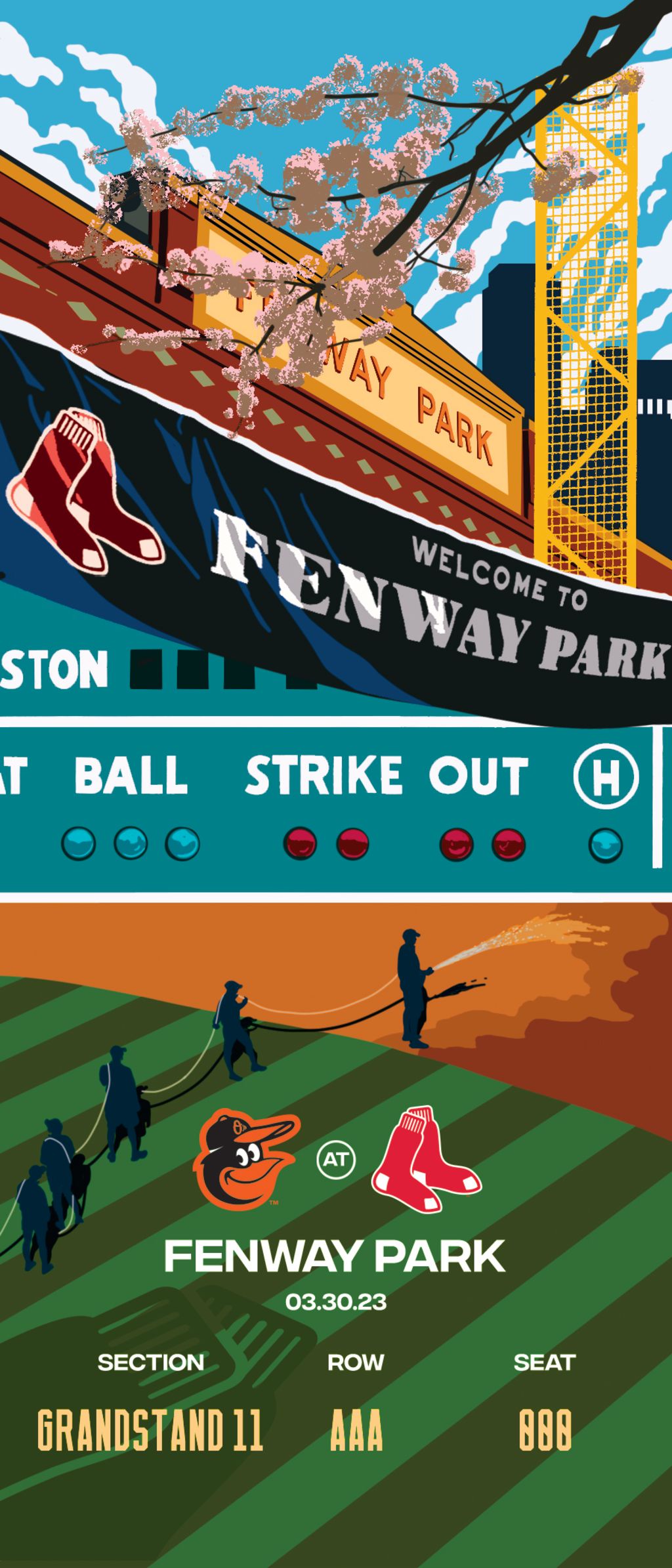 Commemorative Tickets Boston Red Sox