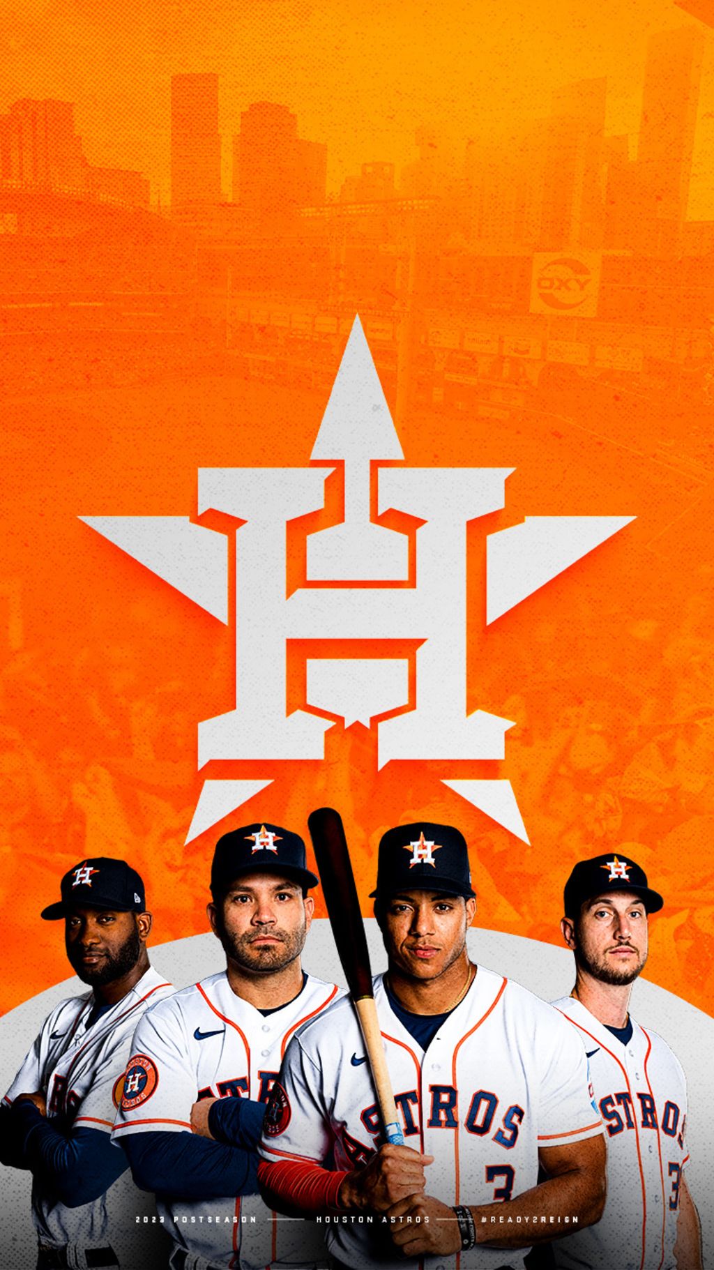 Download Houston Astros Vintage Jersey Wallpaper