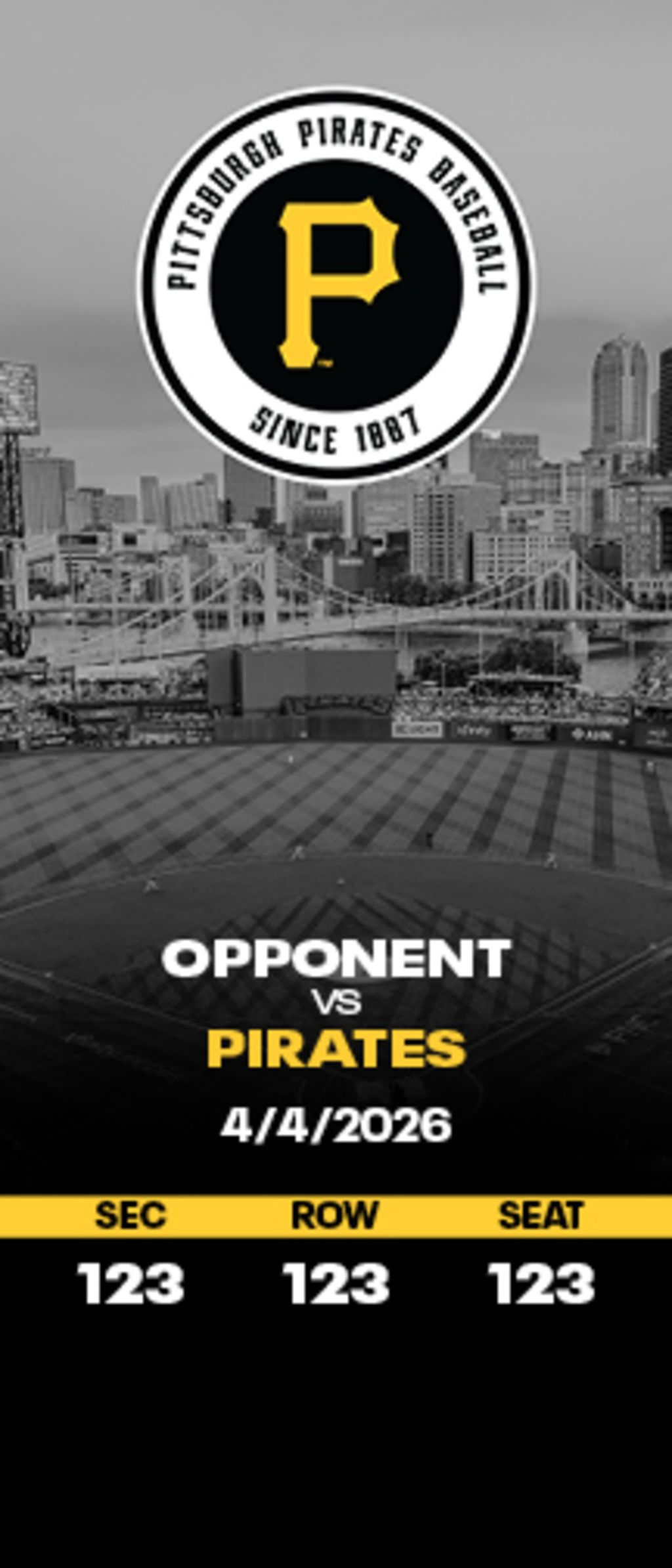 Souvenir Tickets | Pittsburgh Pirates