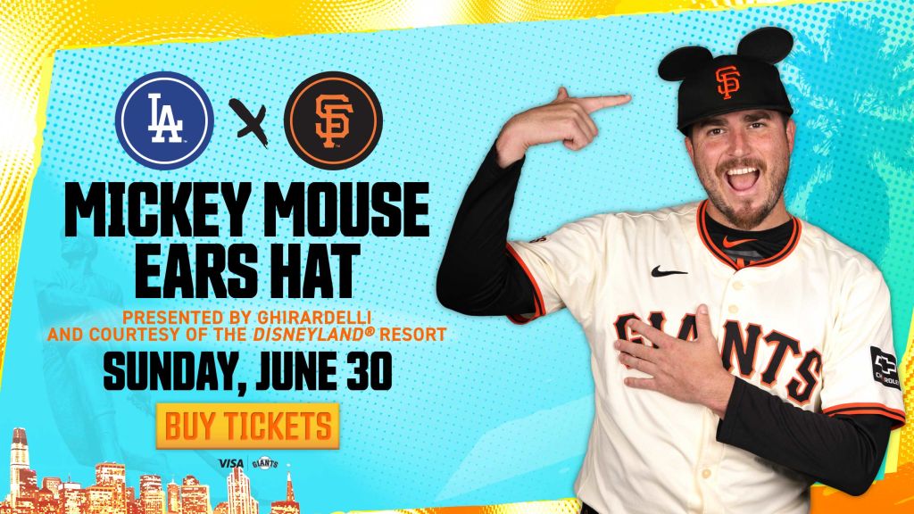 Mickey Mouse Ears Hat Giveaway | Special Event | San Francisco Giants