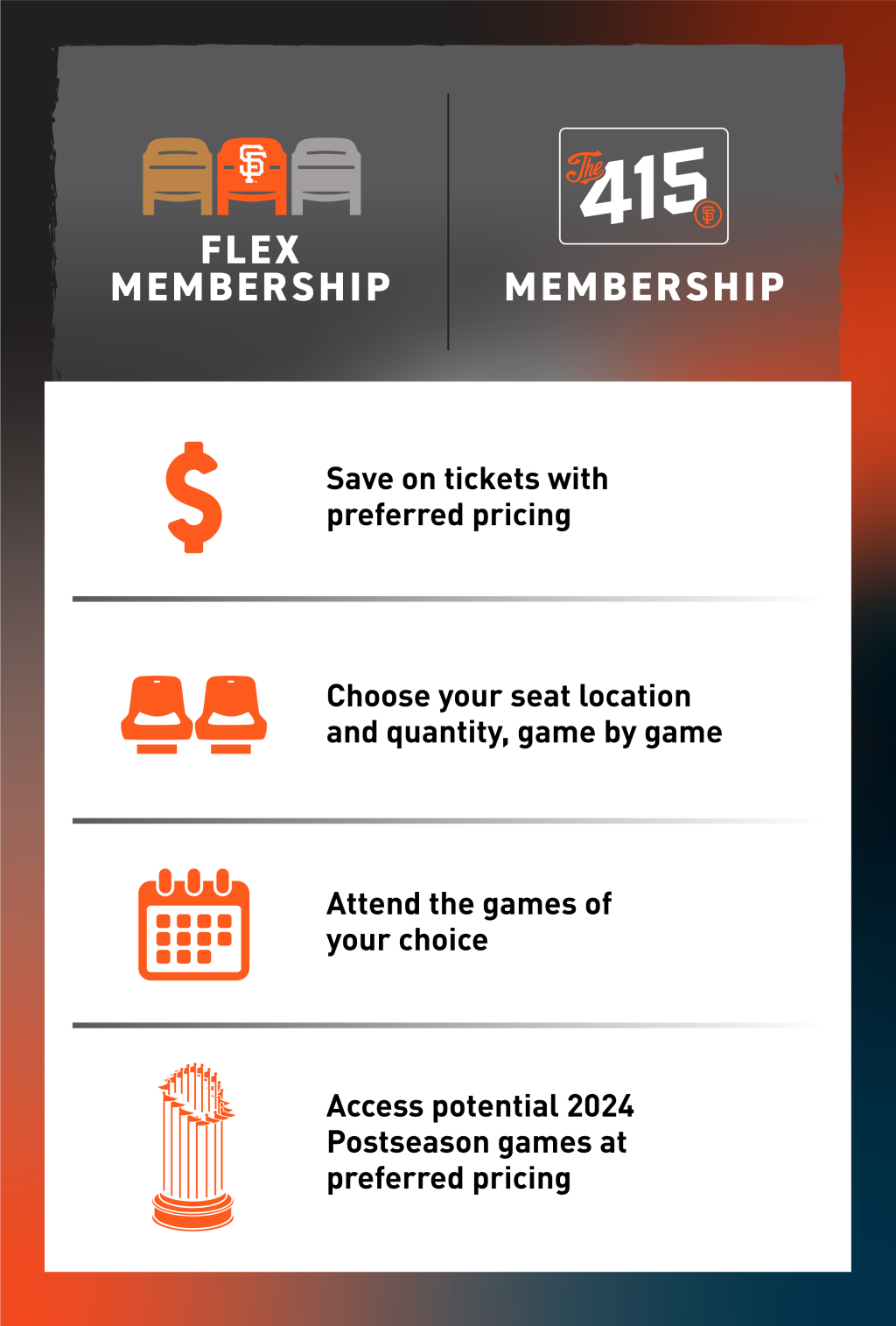 Giants Season Ticket Memberships