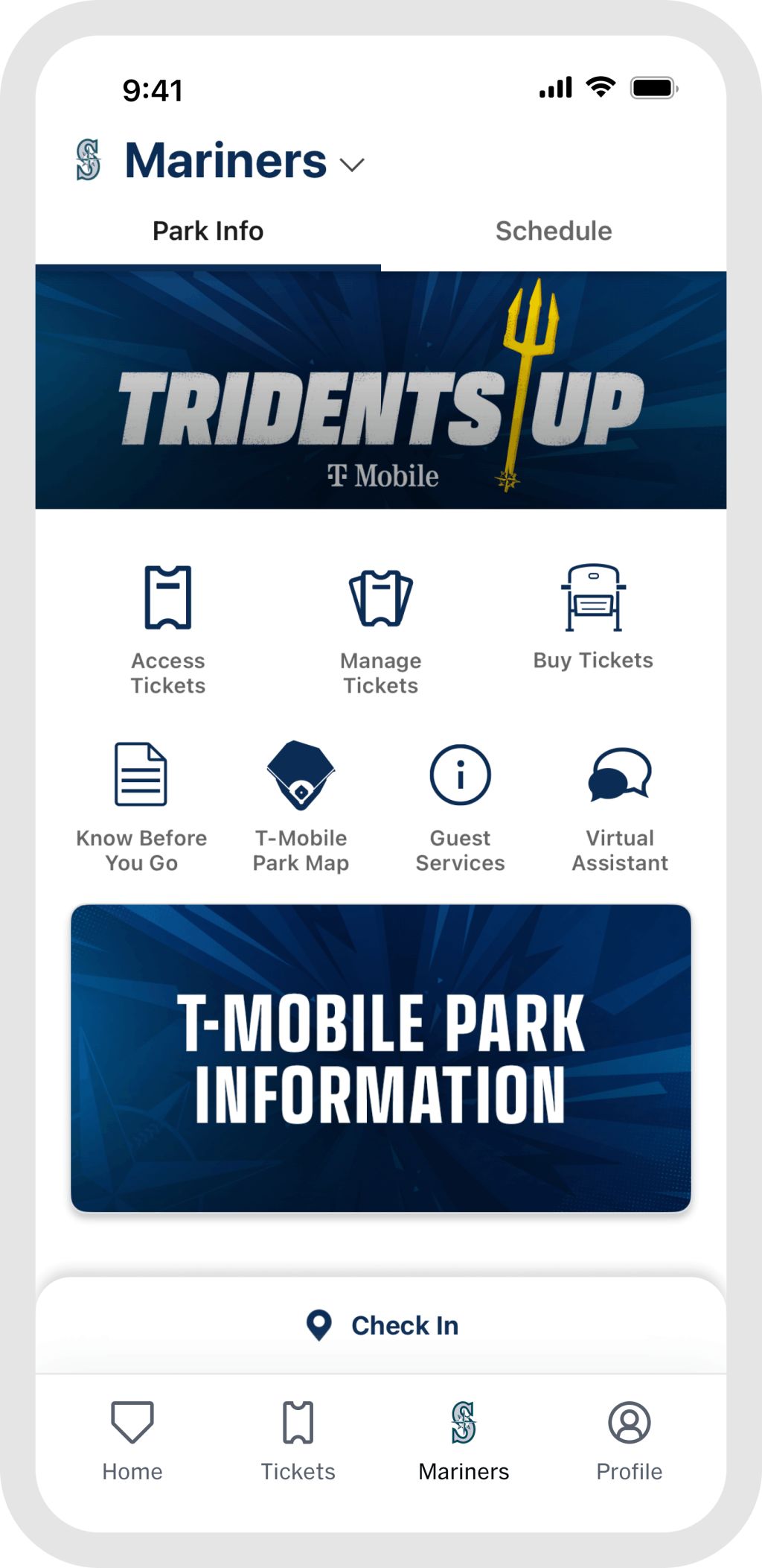 MLB Ballpark App | Seattle Mariners