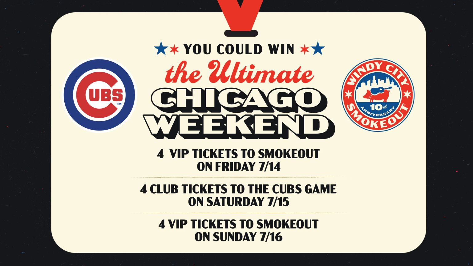 The Ultimate Chicago Weekend Sweepstakes Chicago Cubs