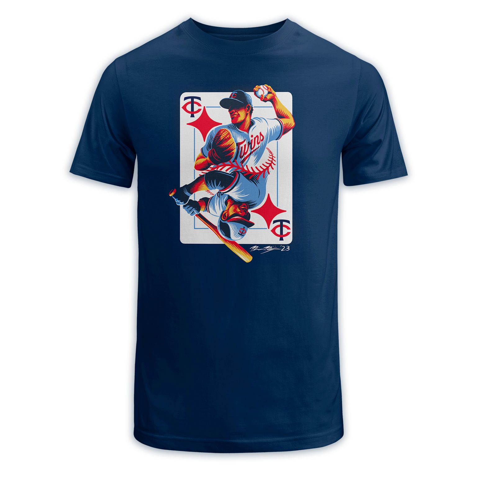 KLEW MLB Men's Minnesota Twins Big Graphics Pocket Logo Tee T-shirt, R –  Fanletic