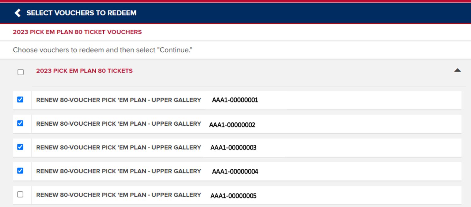 Pick 'Em Plan Holders Redemption Instructions Washington Nationals