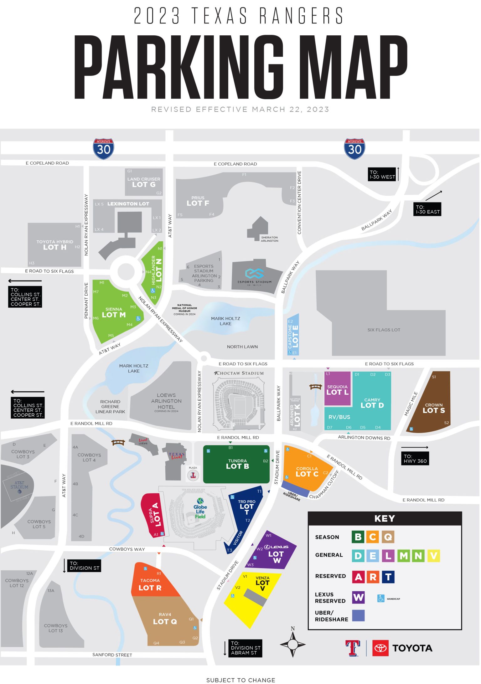 Where to Park at Globe Life Field