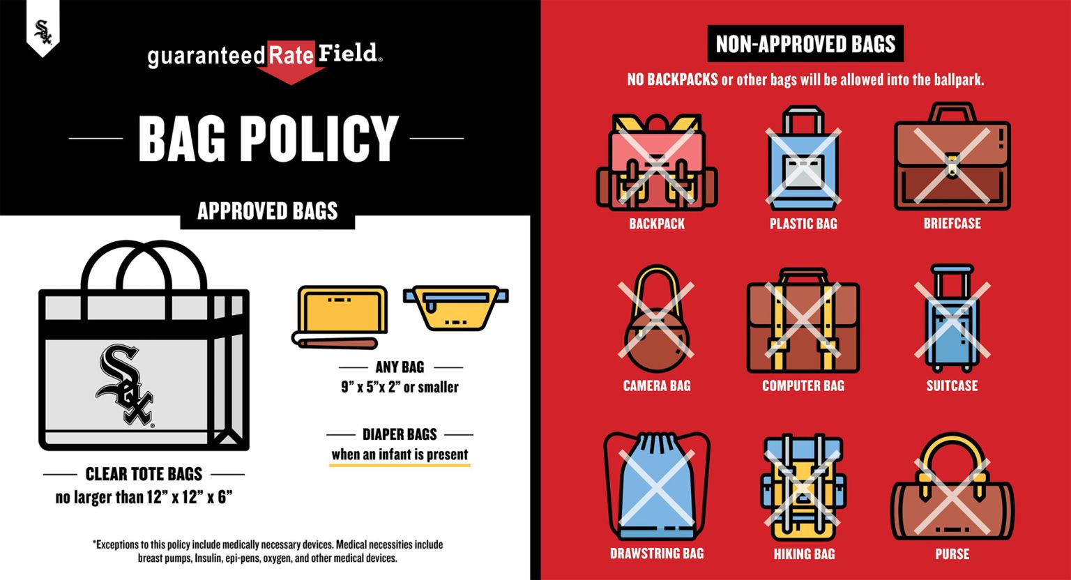 Know Before You Go Guaranteed Rate Field Chicago White Sox