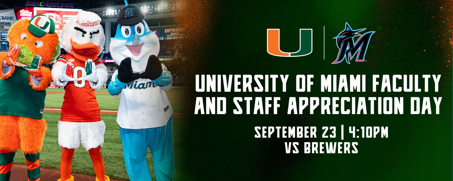 Get details about attending the Marlins game, Life at the U, Faculty and  Staff News