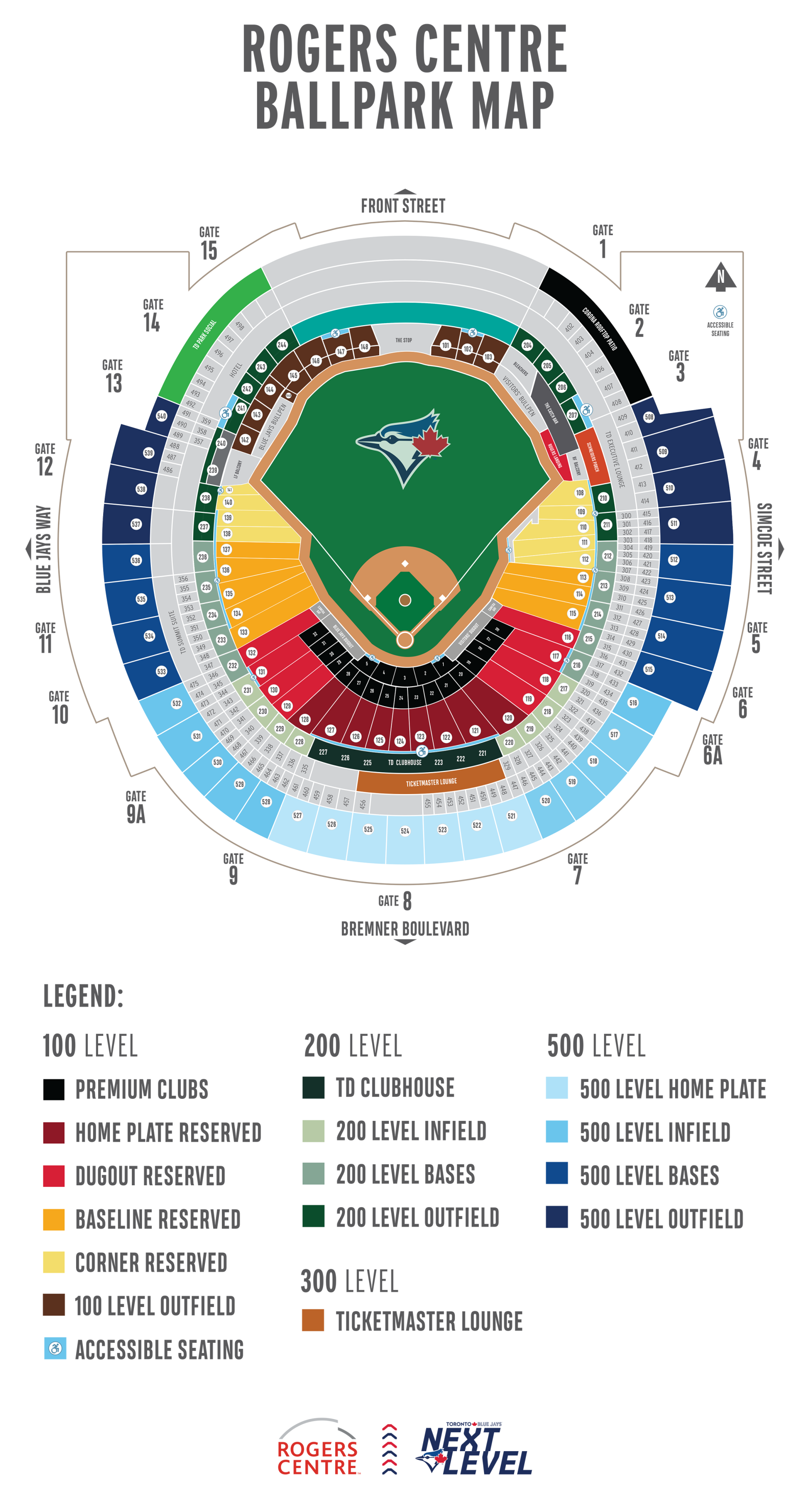 Rogers Centre Toronto ON Seating Rogers Centre Football Seating Chart 