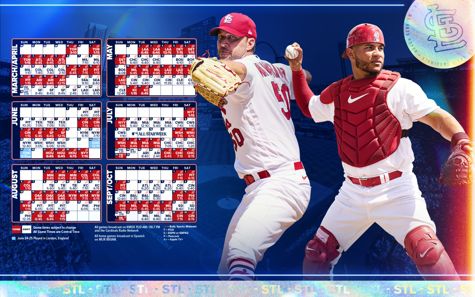 Official St. Louis Cardinals Calendars, Cardinals Desk Calendars, Wall  Calendars