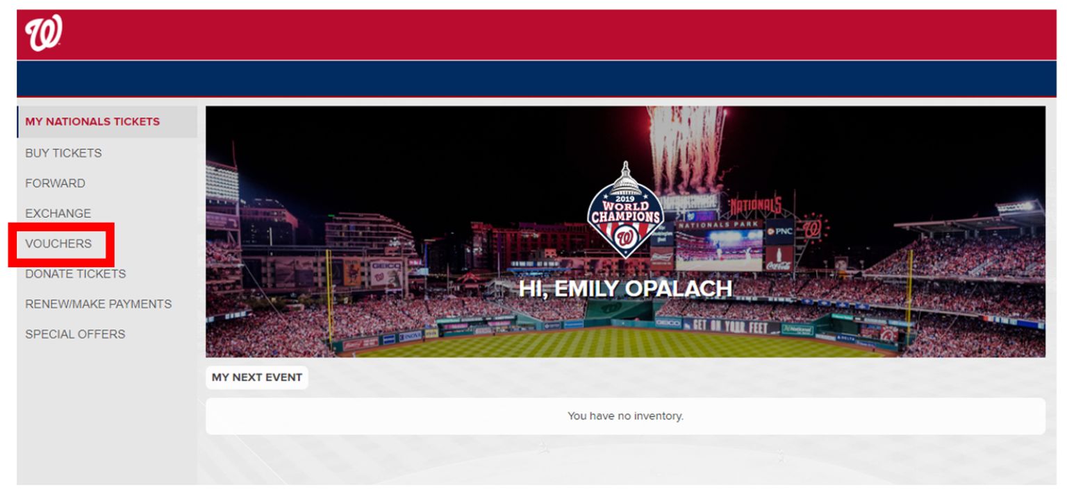 Pick 'Em Plan Holders Redemption Instructions Washington Nationals