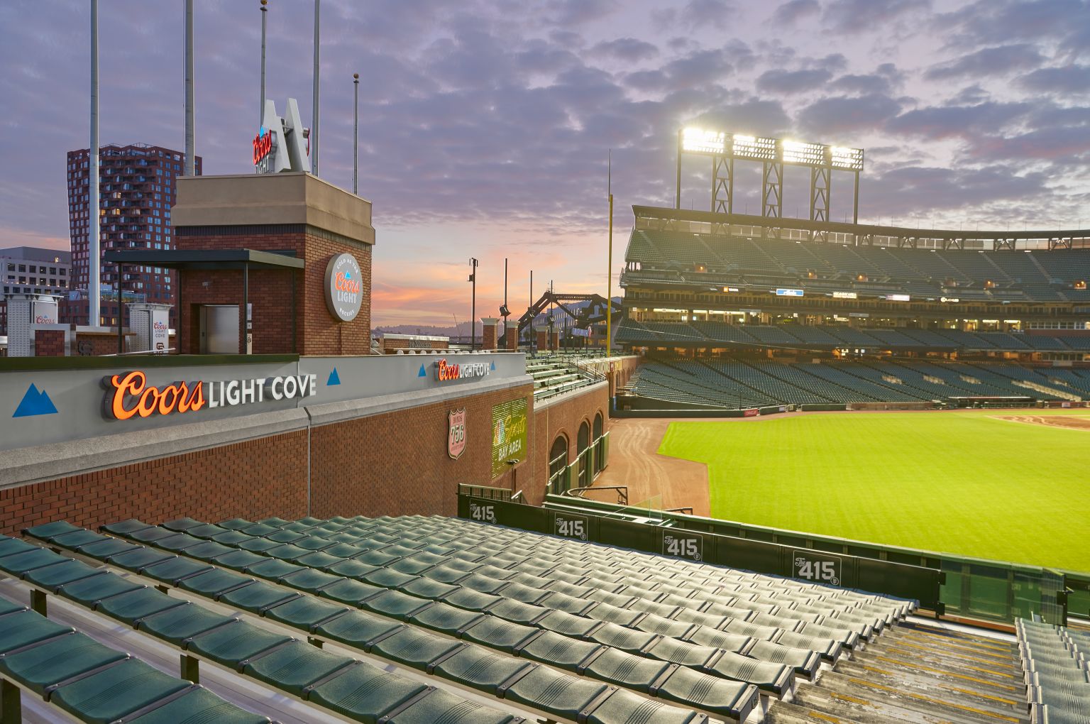 View for todays game, first time in the Coors Light Silver Bullpen