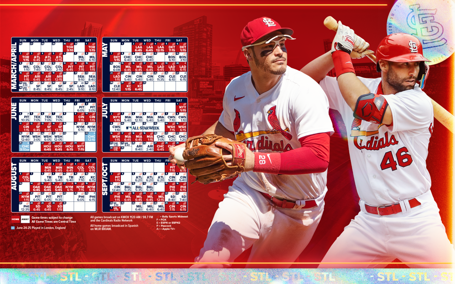 St Louis Cardinals Logo Ultra HD Desktop Background Wallpaper for