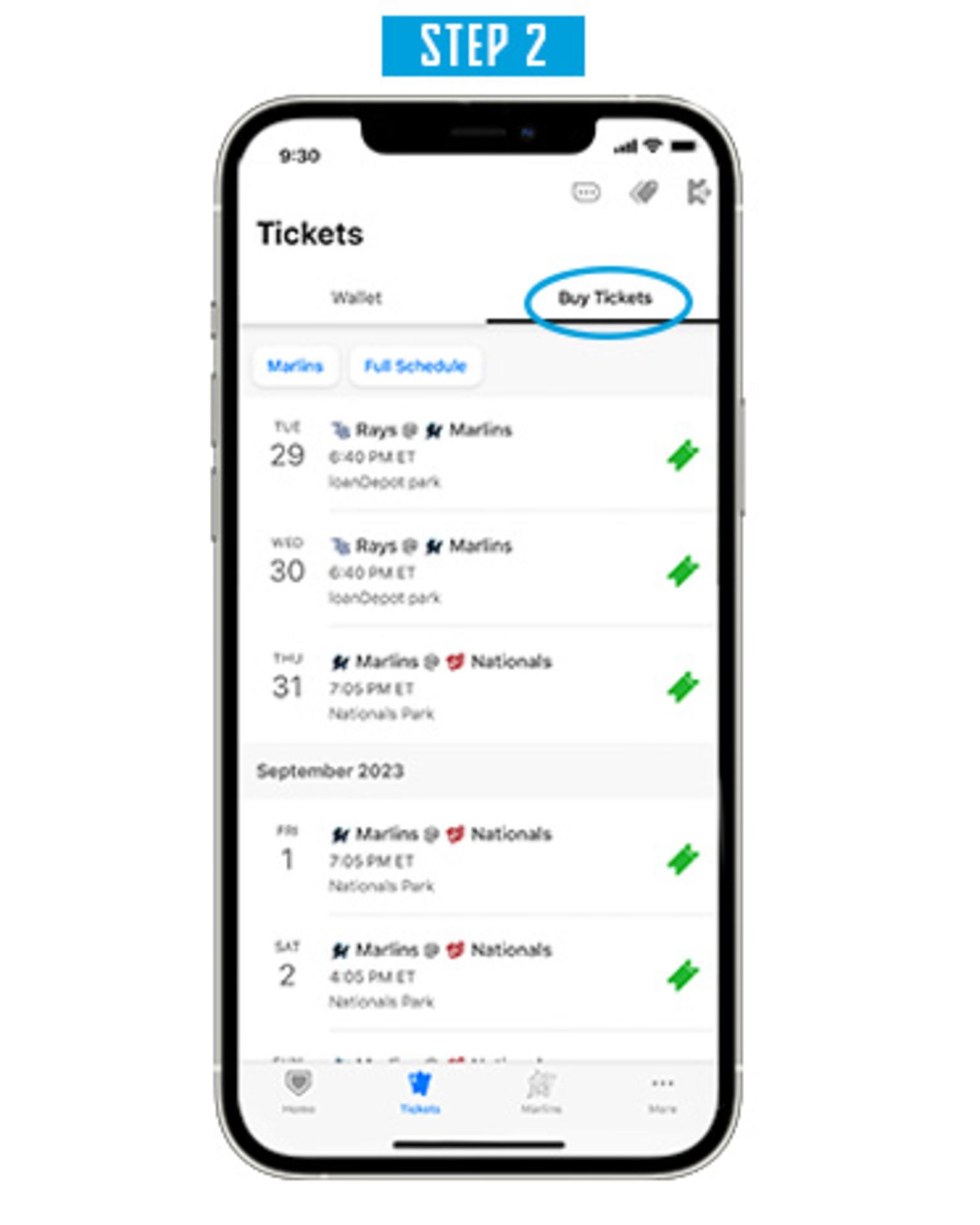 Digital Ticketing in the MLB Ballpark app | Miami Marlins