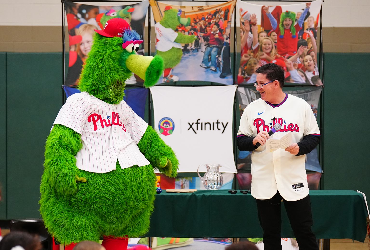 Phillies Winter Tour: Phanatic About Reading School Assembly ...