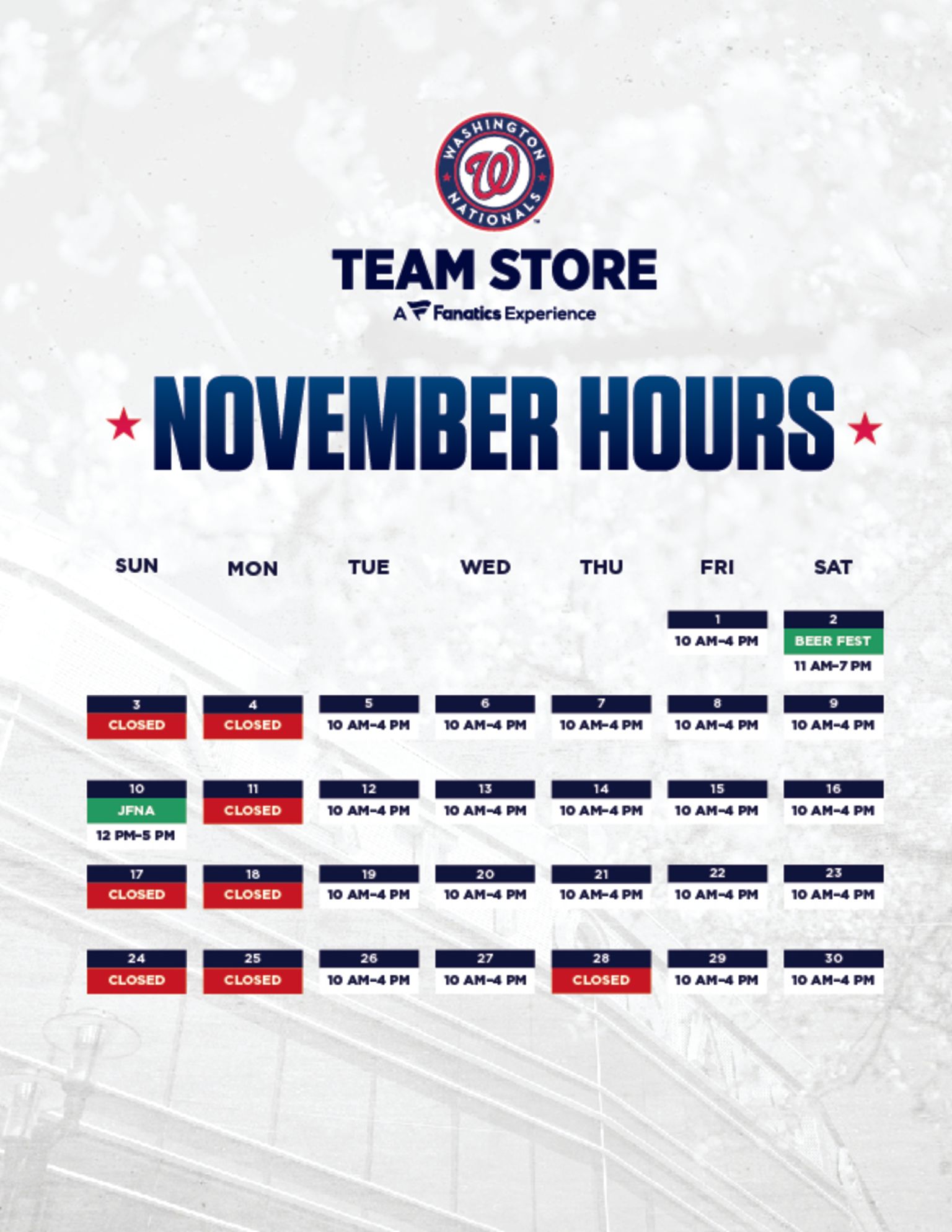 Nationals Team Store | Washington Nationals