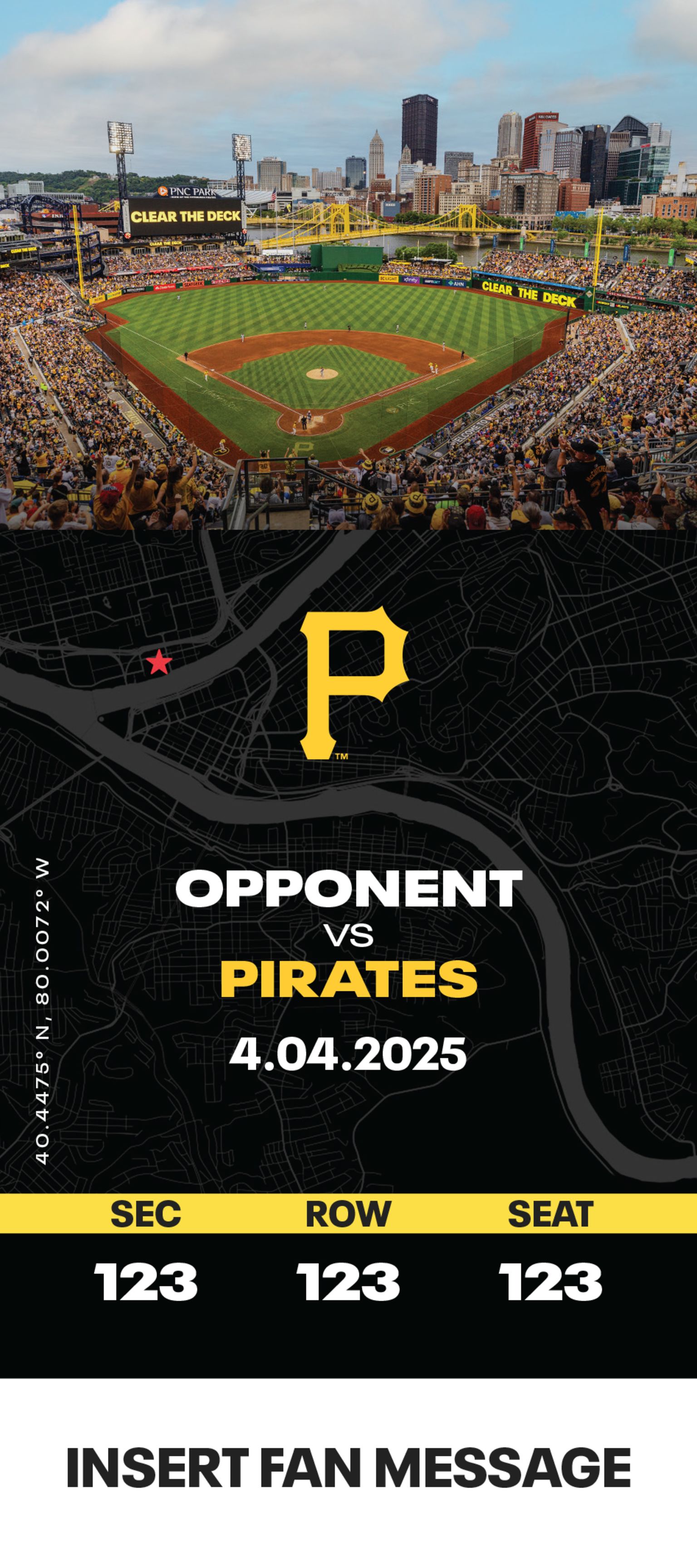 Souvenir Tickets | Pittsburgh Pirates