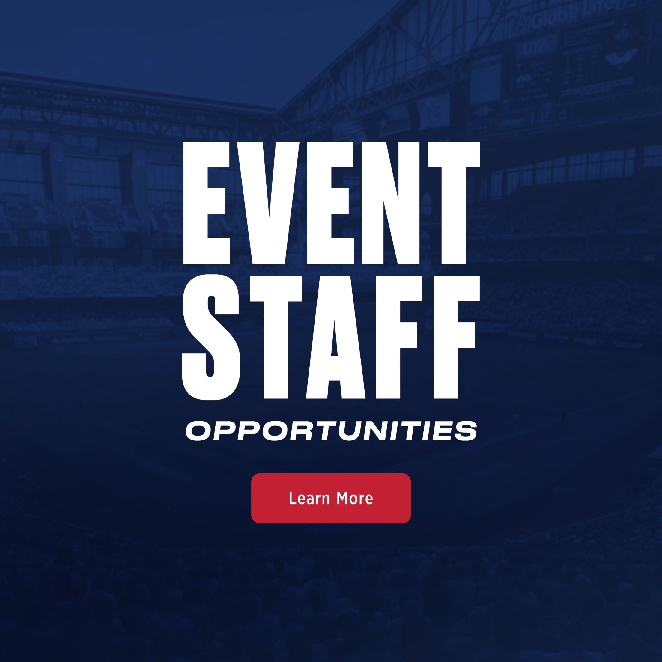 Hiring event for seasonal positions at Globe Life Field, Choctaw Stadium