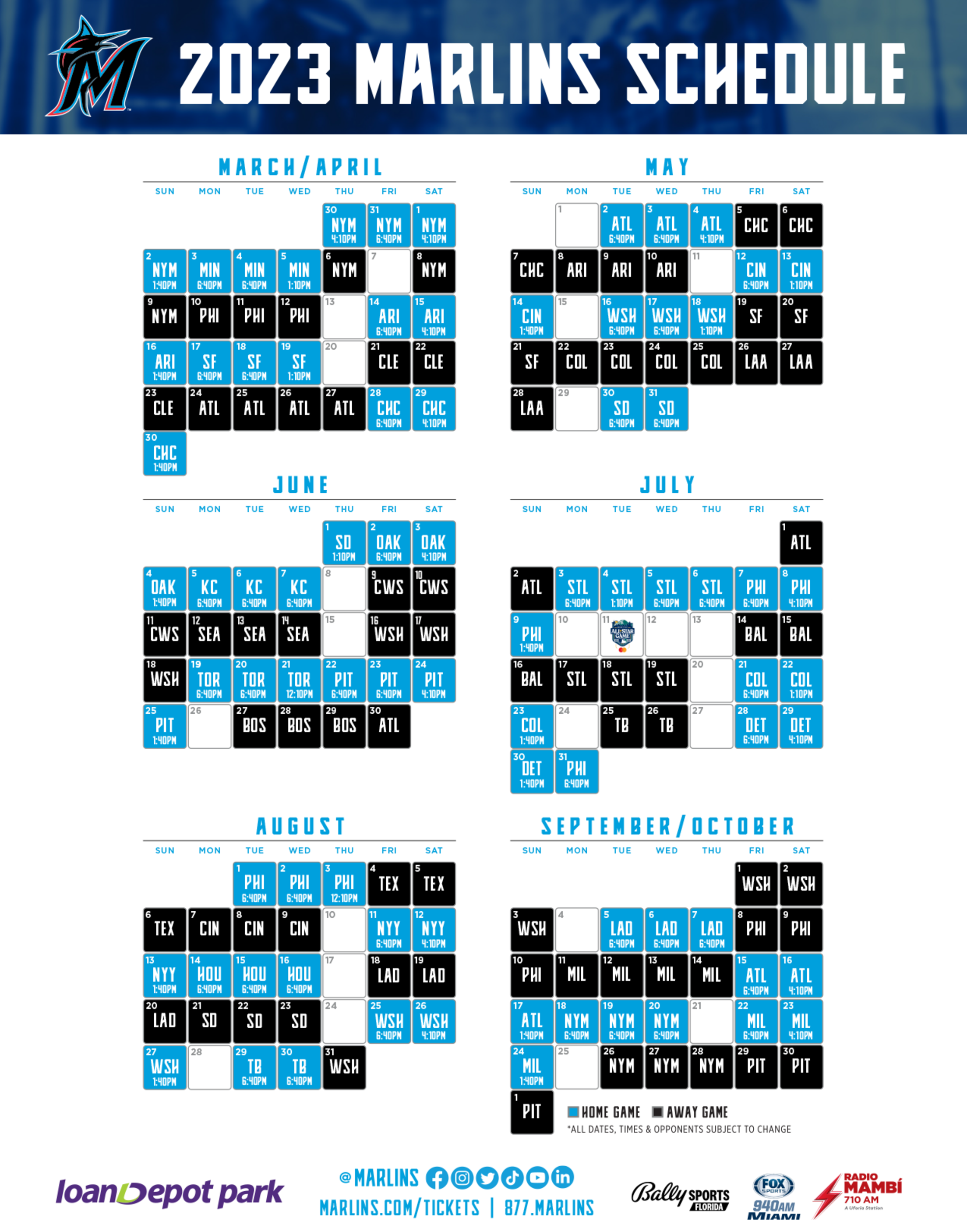 Blue Jays 2023 Regular Season Schedule  Sports Illustrated Toronto Blue  Jays News Analysis and More